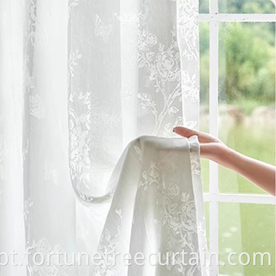 Shading Hollow-out Embroidery Gauze Curtain